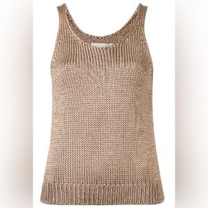 Vince Crochet Silk Tank Top